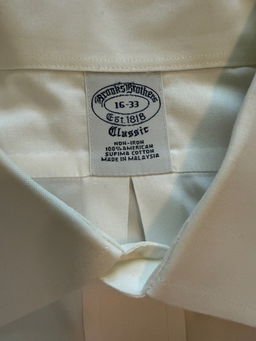 Brooks Brothers White Point-Collar Dress Shirt - Picture 2 of 5